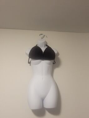 Savage X Fenty Black Halter Triangle Bikini Top